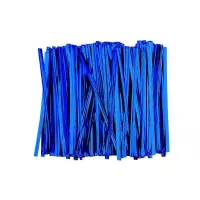 Cierre Metalicos para Bolsas de 10 Centimetros de Color Azul, Paquete de 1000 Unidades MASTER CHEF 0761060