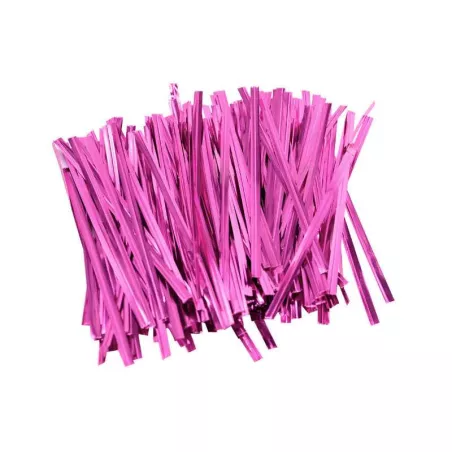 Cierre Metalicos para Bolsas de 10 Centimetros de Color Morado, Paquete de 1000 Unidades MASTER CHEF 0761062