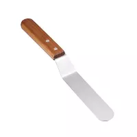 Espatula Curva con Mango de Madera de 6 Pulgadas MASTER CHEF 0761077