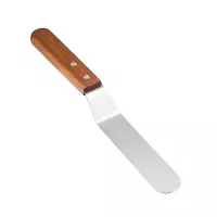 Espatula Curva con Mango de Madera de 8 Pulgadas MASTER CHEF 0761078