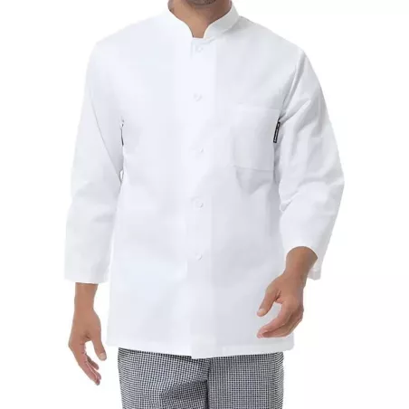 Gabacha de Manga Larga de Color Blanco Talla L CHECKEDOUT M1280200A-L