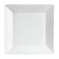 Plato de Ceramica Cuadrado de Borde Ancho de 25.5 x 2 Centimetros BELLARTE LDK-G407