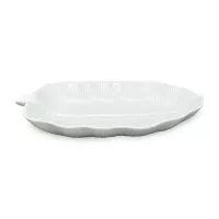 Plato de Ceramica con Forma de Hoja de 37 x 19.5 x 5.5 Centimetros BELLARTE LDK-G511