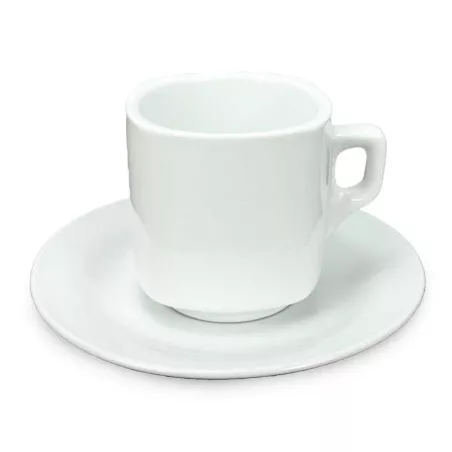 Taza con Plato de Ceramica, Set de 2 Piezas BELLARTE LDK-G596