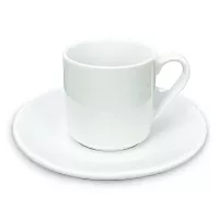Taza con Plato de Ceramica, Set de 2 Piezas BELLARTE LDK-G598
