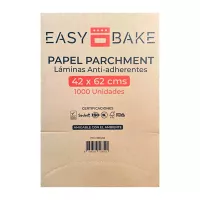 Papel Parchment de 42 x 62 Centimetros de Color Blanco, Caja de 1000 Unidades EASY BAKE 9894250