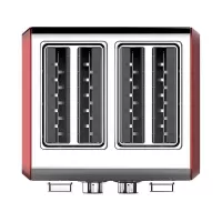 Tostador de 4 Rebanadas de 1500W Color Plateado con Rojo WESTINGHOUSE WKTTKY807RD 2