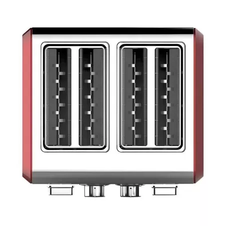 Tostador de 4 Rebanadas de 1500W Color Plateado con Rojo WESTINGHOUSE WKTTKY807RD