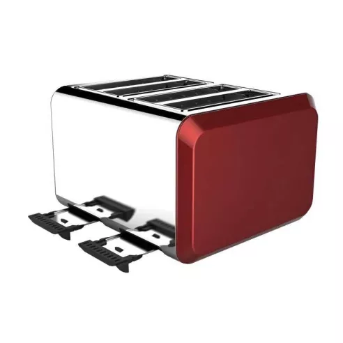 Tostador de 4 Rebanadas de 1500W Color Plateado con Rojo WESTINGHOUSE WKTTKY807RD