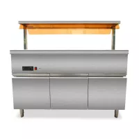 Bano Maria Electrico de 4 Fosas de 132 x 143 x 93 Centimetros QUANTUM PRO BM4GN 2