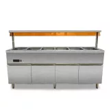 Bano Maria Electrico de 6 Fosas de 132 x 208 x 93 Centimetros QUANTUM PRO BM6GN