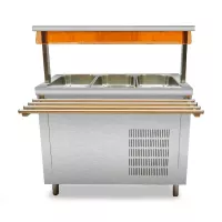 Mesa Fria para Buffet 3GN de 110 V de 132 x 110 x 93 Centimetros QUANTUM PRO MR3