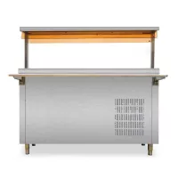 Mesa Frias para Buffet de 4GN de 110V de 132 x 143 x 93 Centimetros QUANTUM PRO MR4