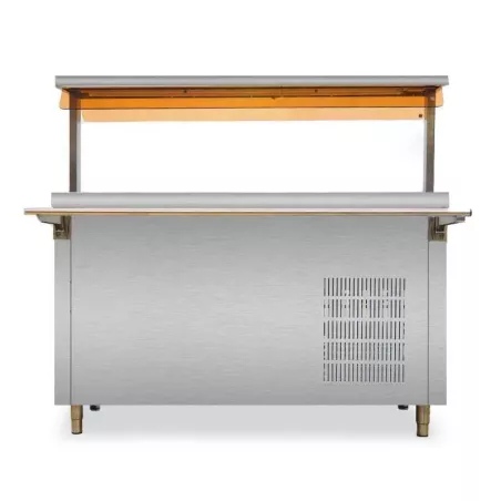 Mesa Frias para Buffet de 4GN de 110V de 132 x 143 x 93 Centimetros QUANTUM PRO MR4