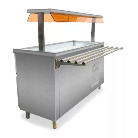 Mesa Frias para Buffet de 4GN de 110V de 132 x 143 x 93 Centimetros QUANTUM PRO MR4
