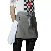 Delantal Corto de Color Gris CHECKEDOUT CU378S022000U4