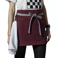 Delantal Corto de Color Rojo CHECKEDOUT CU378S135022U4