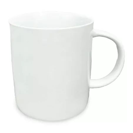 Taza de Ceramica de 450 Mililitros de Color Blanco BELLARTE LDK-G527
