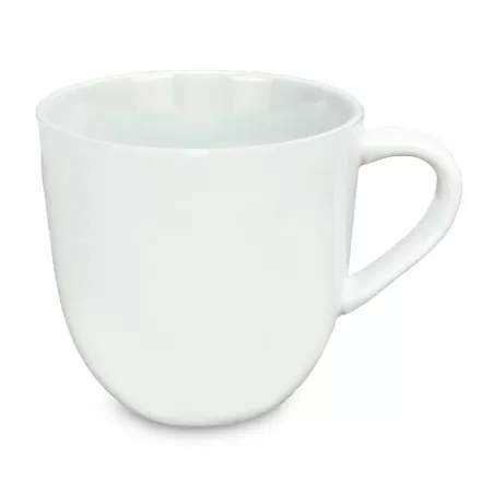 Taza de Ceramica de 450 Mililitros de Color Blanco BELLARTE LDK-G528
