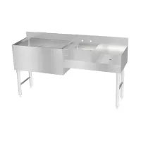 Estacion para Bar de Acero Inoxidable de 59 x 18 Pulgadas QUANTUM PRO BAR-1