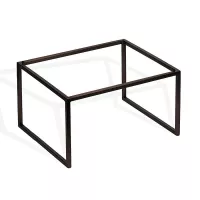 Base Rectangular de Metal de Tubo Cuadrado de 35.5 x 26.5 x 18 Centimetros MASTER CHEF 1386-B185