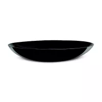 Plato de Vidrio Redondo Hondo Evolutions de 26 Centimetros de Color Negro ARC P1141