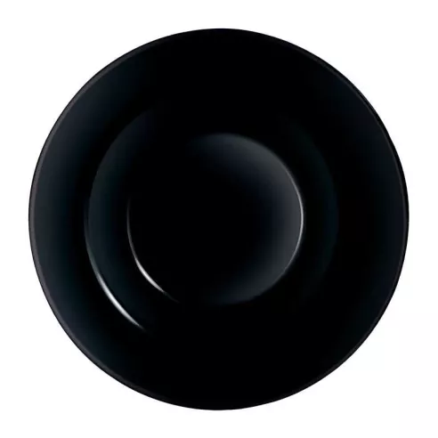 Plato de Vidrio Redondo Evolutions de 28.5 Centimetros de Color Negro ARC P1138