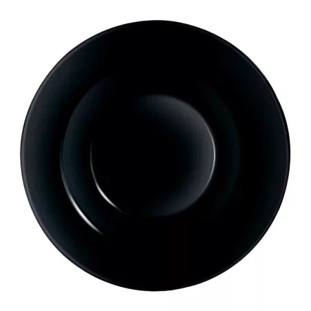 Plato de Vidrio Redondo Evolutions de 28.5 Centimetros de Color Negro ARC P1138