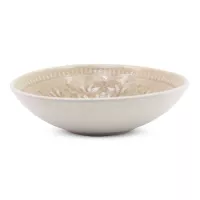 Bowl Redondo de Ceramica 17.5 x 5.5 Centimetros Beige BELLARTE LDX-W00107