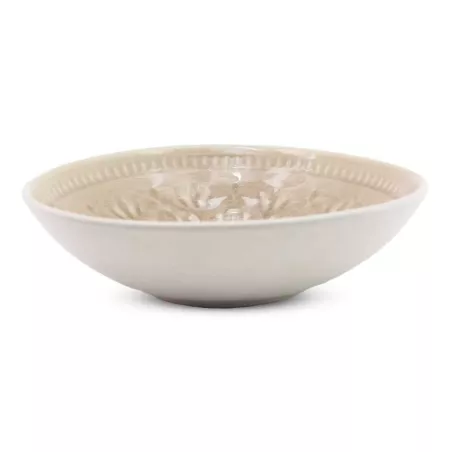 Bowl Redondo de Ceramica 17.5 x 5.5 Centimetros Beige BELLARTE LDX-W00107
