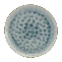 Plato Redondo de Ceramica 27.8 Centimetros Verde BELLARTE LDX-P00149