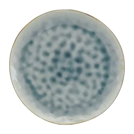 Plato Redondo de Ceramica 27.8 Centimetros Verde BELLARTE LDX-P00149