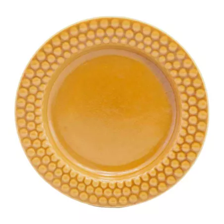 Plato Redondo de Ceramica 20 Centimetros Anaranjado BELLARTE LDX-P00167