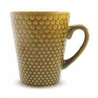 Jarra de Ceramica de 12 Onzas  Amarillo BELLARTE LDX-B00050