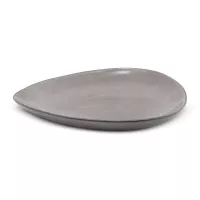 Plato Triangular de Ceramica 20.5 x 18 Centimetros Cafe BELLARTE LDX-P00540 2