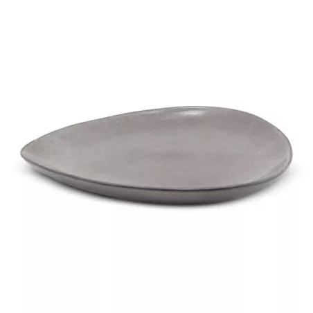 Plato Triangular de Ceramica 20.5 x 18 Centimetros Cafe BELLARTE LDX-P00540