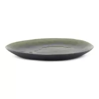 Plato Ovalado de Ceramica 28.5 x 24 Centimetros Verde BELLARTE LDX-P00220 2