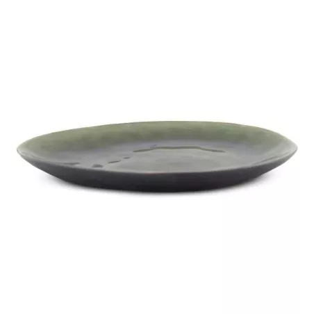 Plato Ovalado de Ceramica 20.5 x 17 Centimetros Verde BELLARTE LDX-P00221