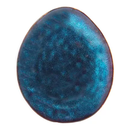 Plato Ovalado de Ceramica 33.5 x 29 Centimetros Verde Oscuro BELLARTE LDX-P00296