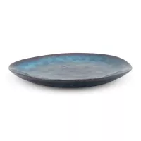 Plato Ovalado de Ceramica 20.5 x 17 Centimetros Verde Oscuro BELLARTE LDX-P00297 2