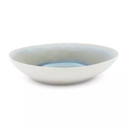 Bowl Redondo de Ceramica 20 x 4.3 Centimetros Celeste BELLARTE LDX-W00072
