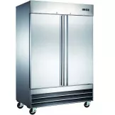 Refrigerador Comercial 2 Puertas Solidas de Acero Inoxidable 110V / 60 Hz U-STAR ND-CFD-2RR-E-HC