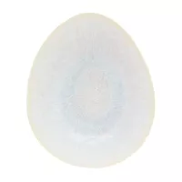 Bowl Ovalado de Ceramica 20 x 17 x 5.5 Centimetros Blanco BELLARTE LDX-W00483 2