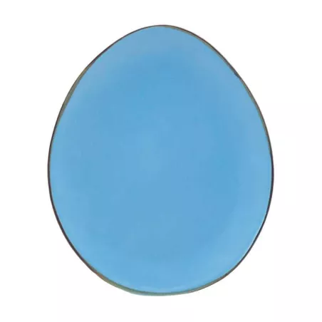 Plato Ovalado de Ceramica 20.5 x 17 Centimetros Azul BELLARTE LDX-P00034