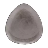 Plato Triangular de Ceramica 20.5 x 18 Centimetros Cafe BELLARTE LDX-P00540