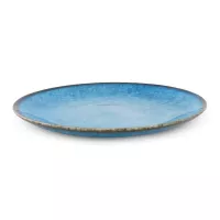 Plato de Ceramica Redondo de 22 Centimetros de Color Azul BELLARTE LDX-P00713 2