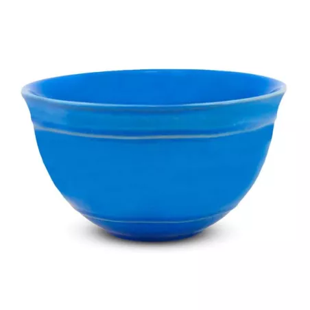 Plato de Ceramica Redondo de 15.5 x 9 Centimetros de Color Azul BELLARTE LDX-W00454