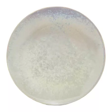 Plato de Ceramica Redondo de 27.5 Centimetros de Color Gris BELLARTE LDX-P00714