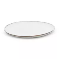 Plato de Ceramica Redondo de 20 Centimetros de Color Blanco BELLARTE LDX-P00637 2