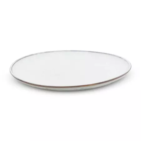 Plato de Ceramica Redondo de 20 Centimetros de Color Blanco BELLARTE LDX-P00637